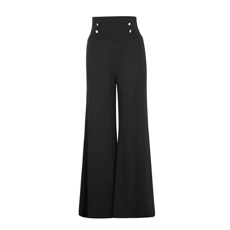 Pantalones anchos de cintura alta