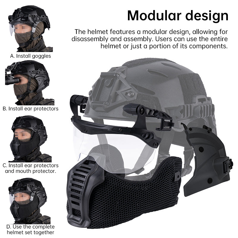Full Protection Camouflage Helmet
