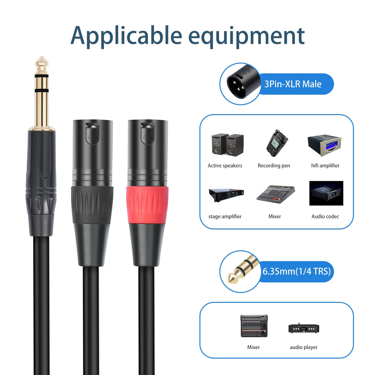 Cable de conexión de mesa de mezclas Nong Gong XLR