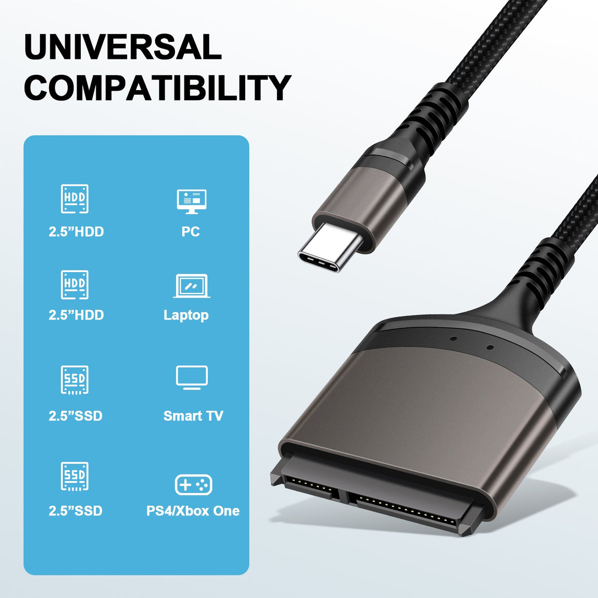 Cable TYPE-C a SATA disco duro