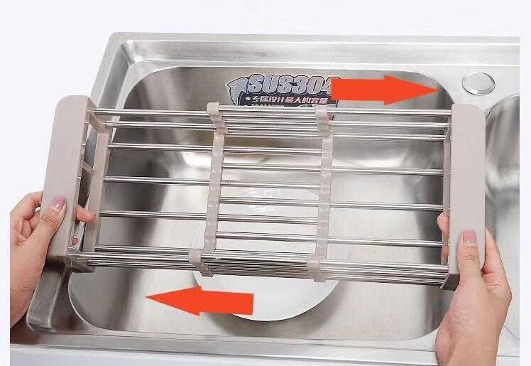 Escurridor telescópico ajustable de cocina