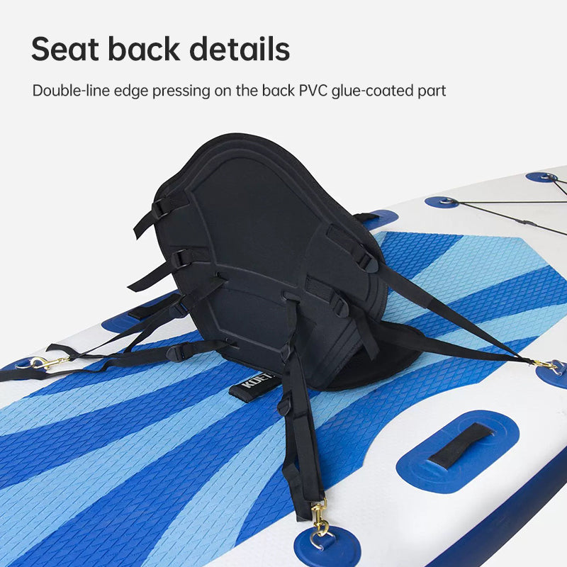 Asiento acolchado ajustable para kayaks