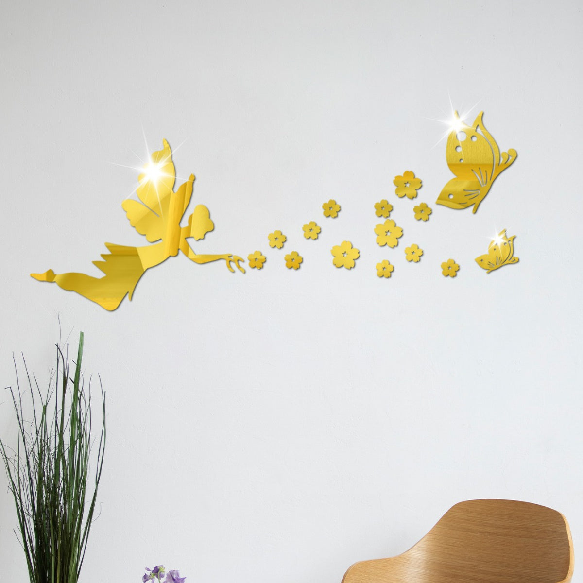 Pegatinas de pared con espejos