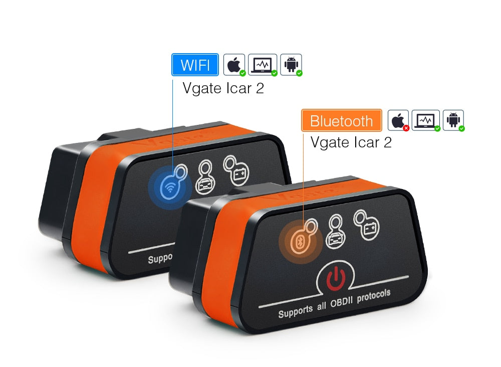OBD2 Diagnostic-tool ELM327 Bluetooth/wifi for android/PC/IOS