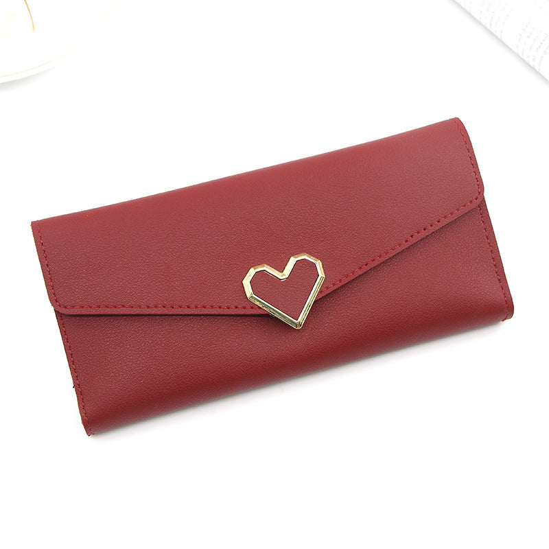 Cartera larga y lisa