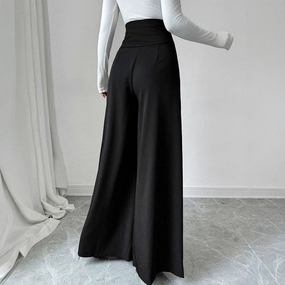 Pantalones anchos de cintura alta