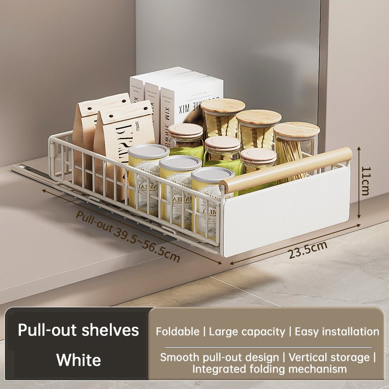 New Kitchen Pull - Out Cabinet Organizer, Sliding Rail Drawer for Spice and Bottle Storage - nETwork